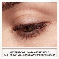 Generic mascara application in hand demonstrates smooth, clump-free coating on lashes