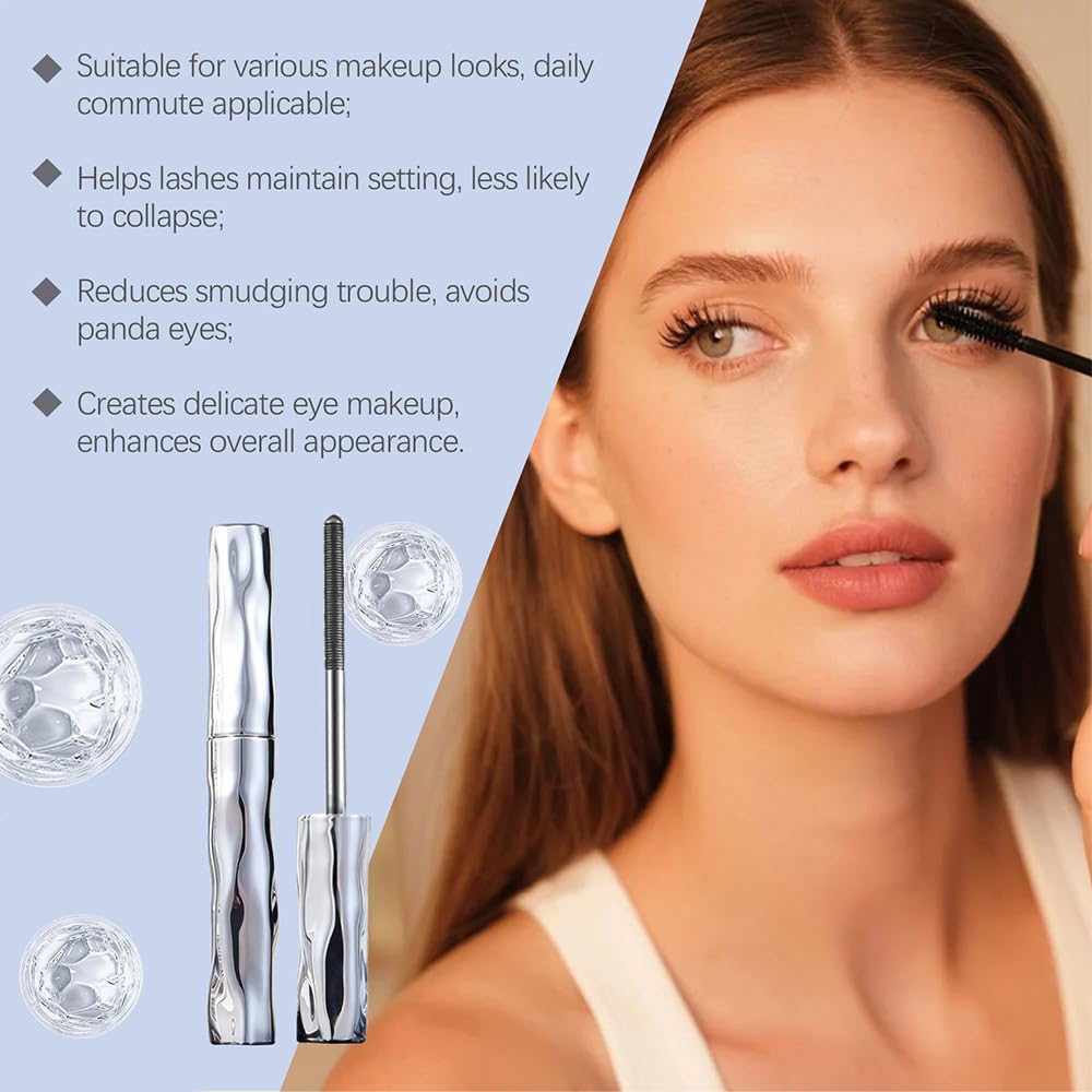 Generic before and after lashes showing lifted length and defined volume for natural look