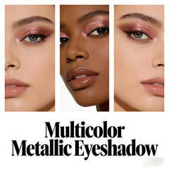 Generic model wearing evening makeup using Multicolor Metallic Eyeshadow showing dramatic photographable finish