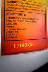 Generic Natural Glow Soap scale and weight display showing 6.7oz (190g) size for portion and longevity reference
