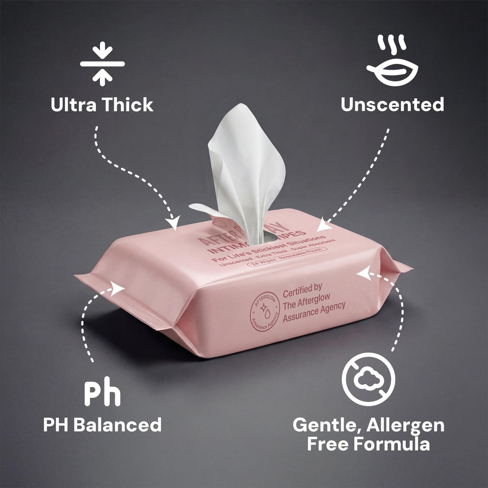 Generic nightstand display with pack, illustrates discreet accessibility after intimate moments