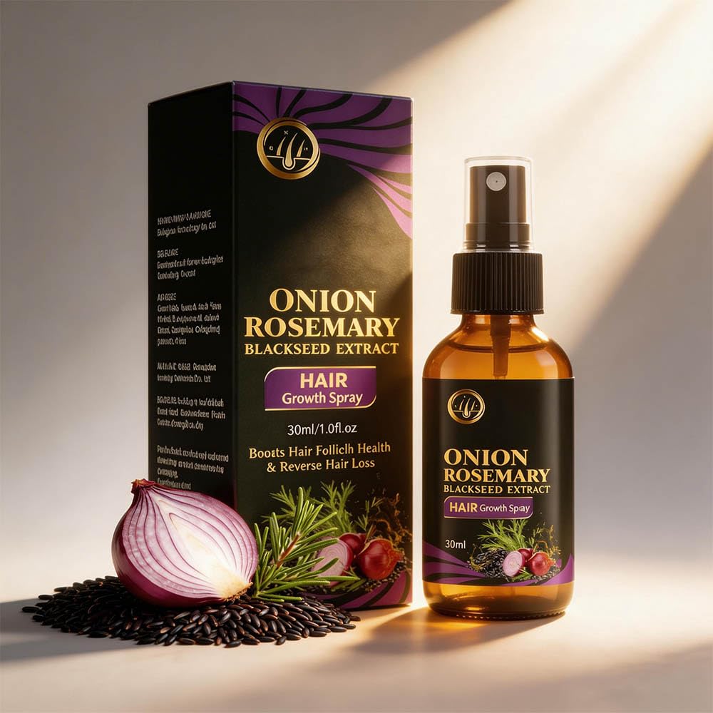 Generic onion serum front bottle showing clean packaging and clarity
