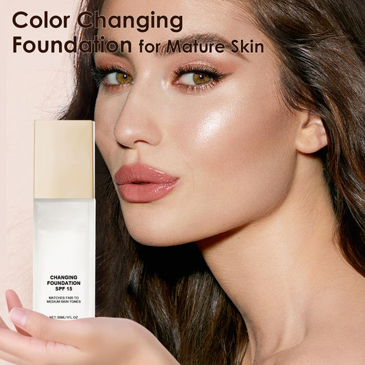 Generic open dropper revealing creamy texture, showing hydrating finish