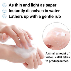 Generic brand sheet in hand forming lather, quick effective hand washing