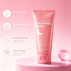 Generic peeling off mask in morning to reveal refreshed skin