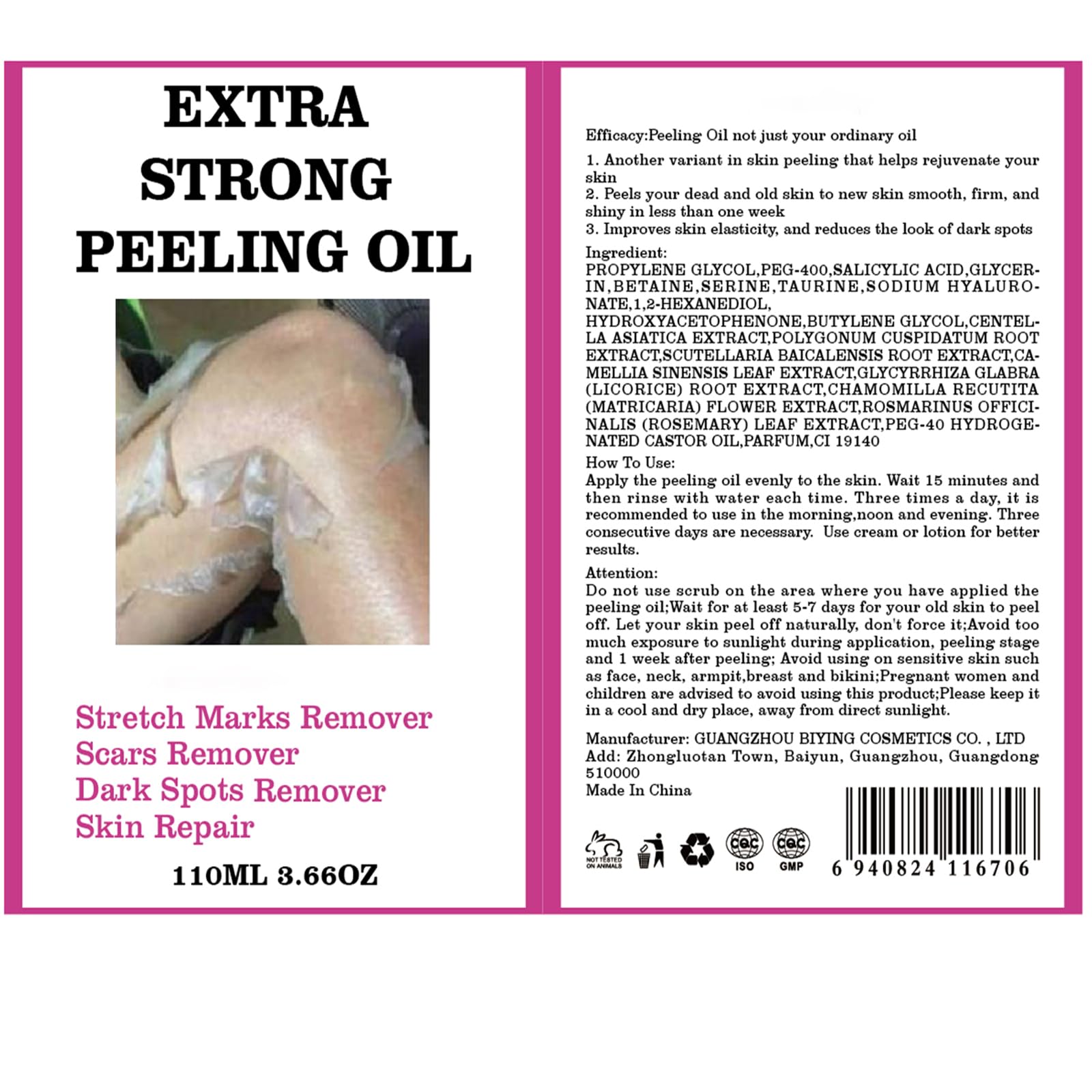 Generic peeling oil on bathroom shelf in lifestyle scene showing daily routine benefit