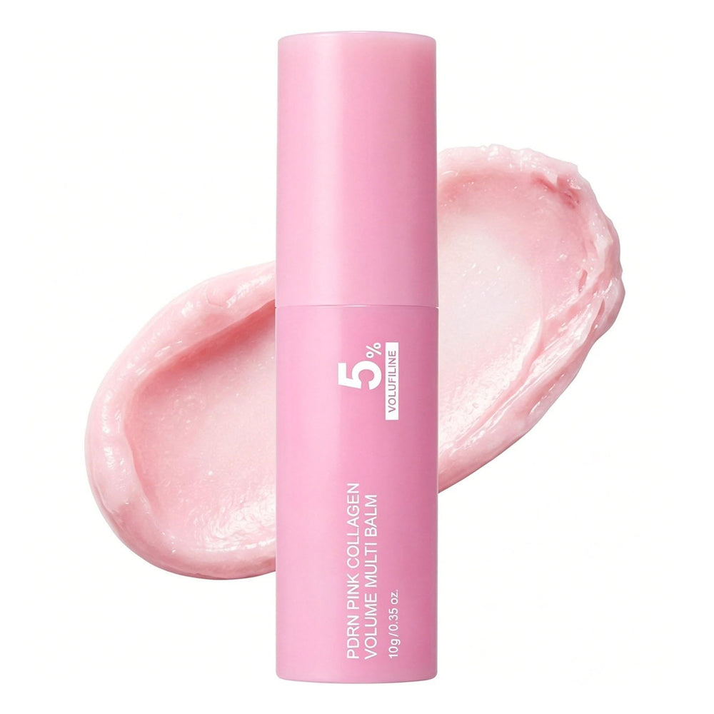 Generic pink collagen stick front packaging showing compact design and benefits