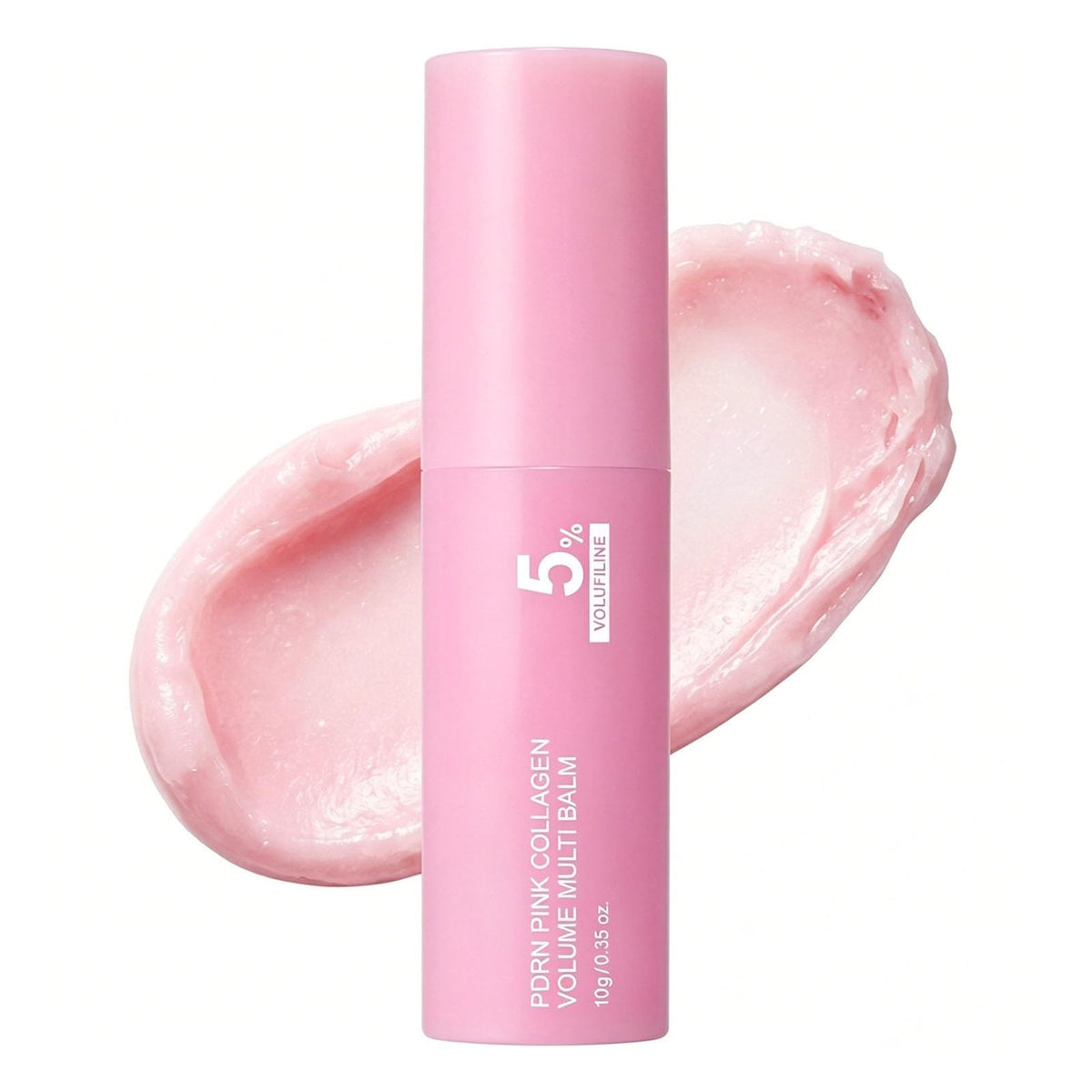 Generic pink collagen stick front packaging showing compact design and benefits