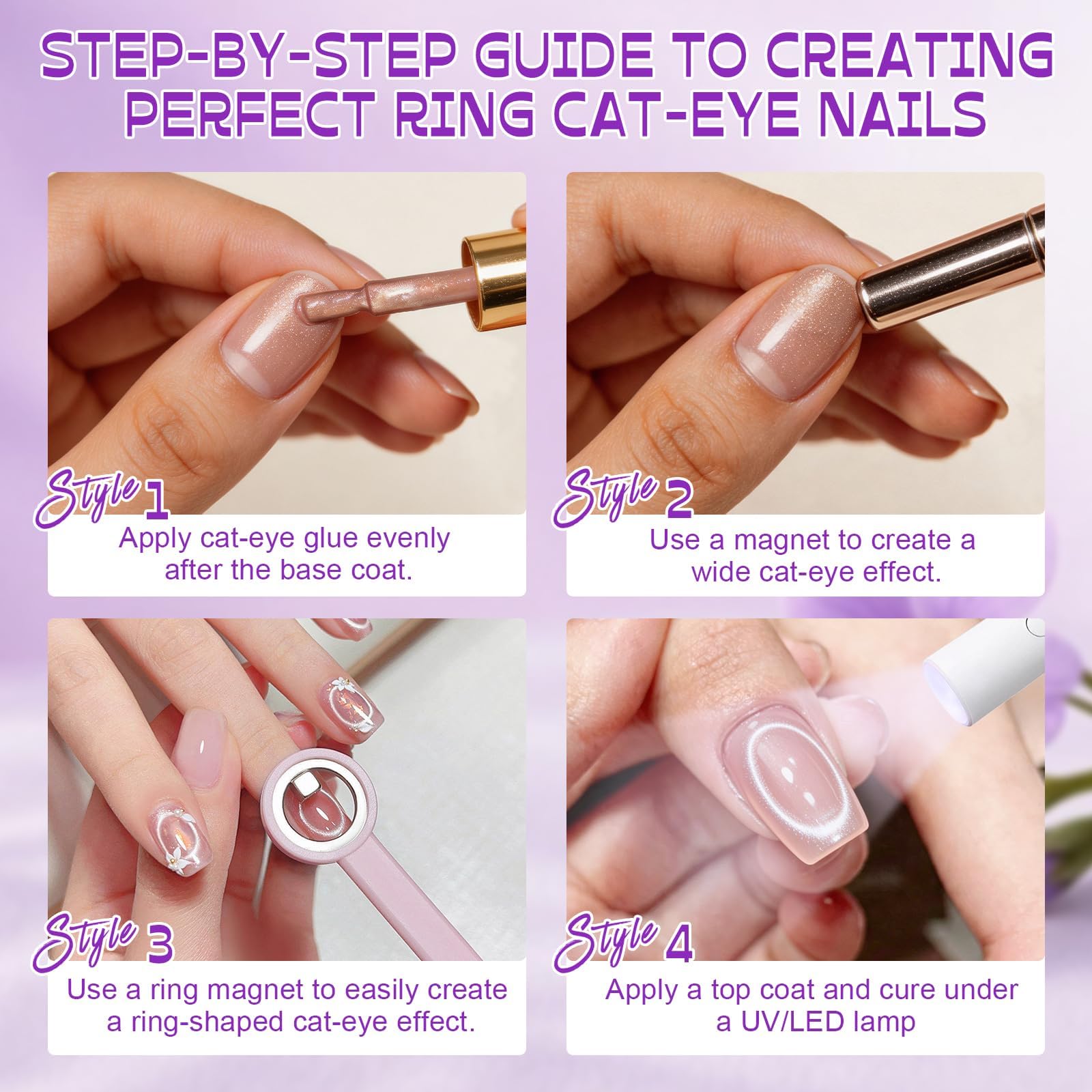 Generic magnet set on a manicure station demonstrating travel-ready kit organization