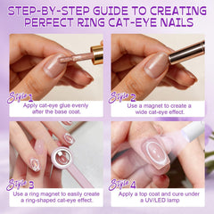 Generic magnet set on a manicure station demonstrating travel-ready kit organization