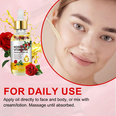 Generic rose vitamin e pipette dispense delivering precise drops, ensures controlled use