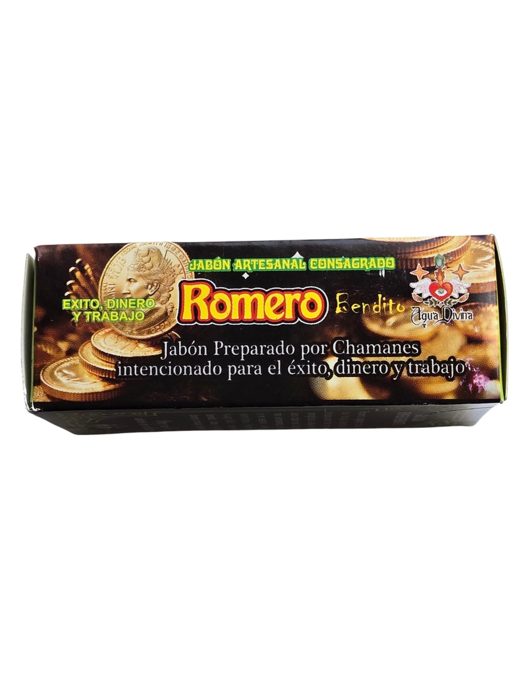 Generic rosemary soap held in hand during ritual to promote focused cleansing