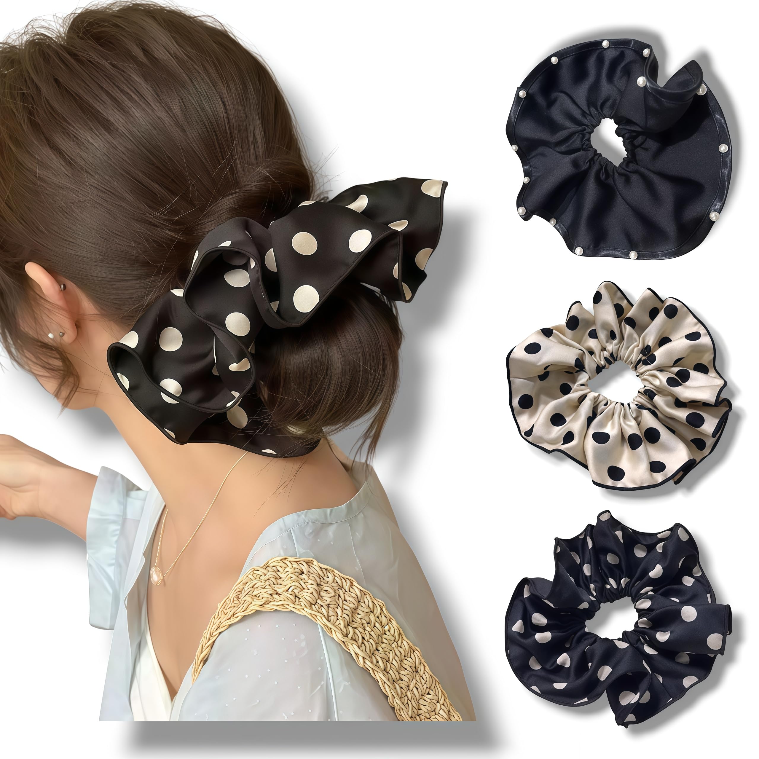Generic satin fabric texture close-up showing smooth finish that reduces hair friction