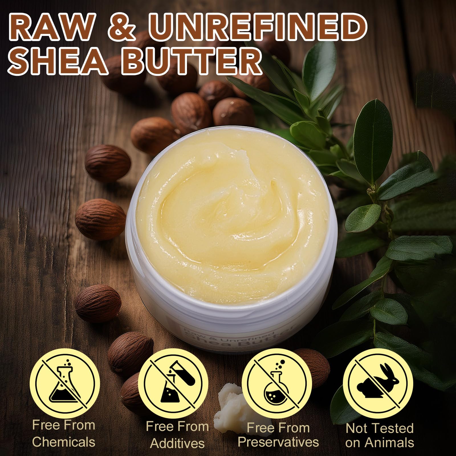 Generic brand ingredient label close-up showing unrefined, additive-free formulation