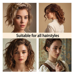 Generic side profile on thick hair showing strong grip and comfort benefit