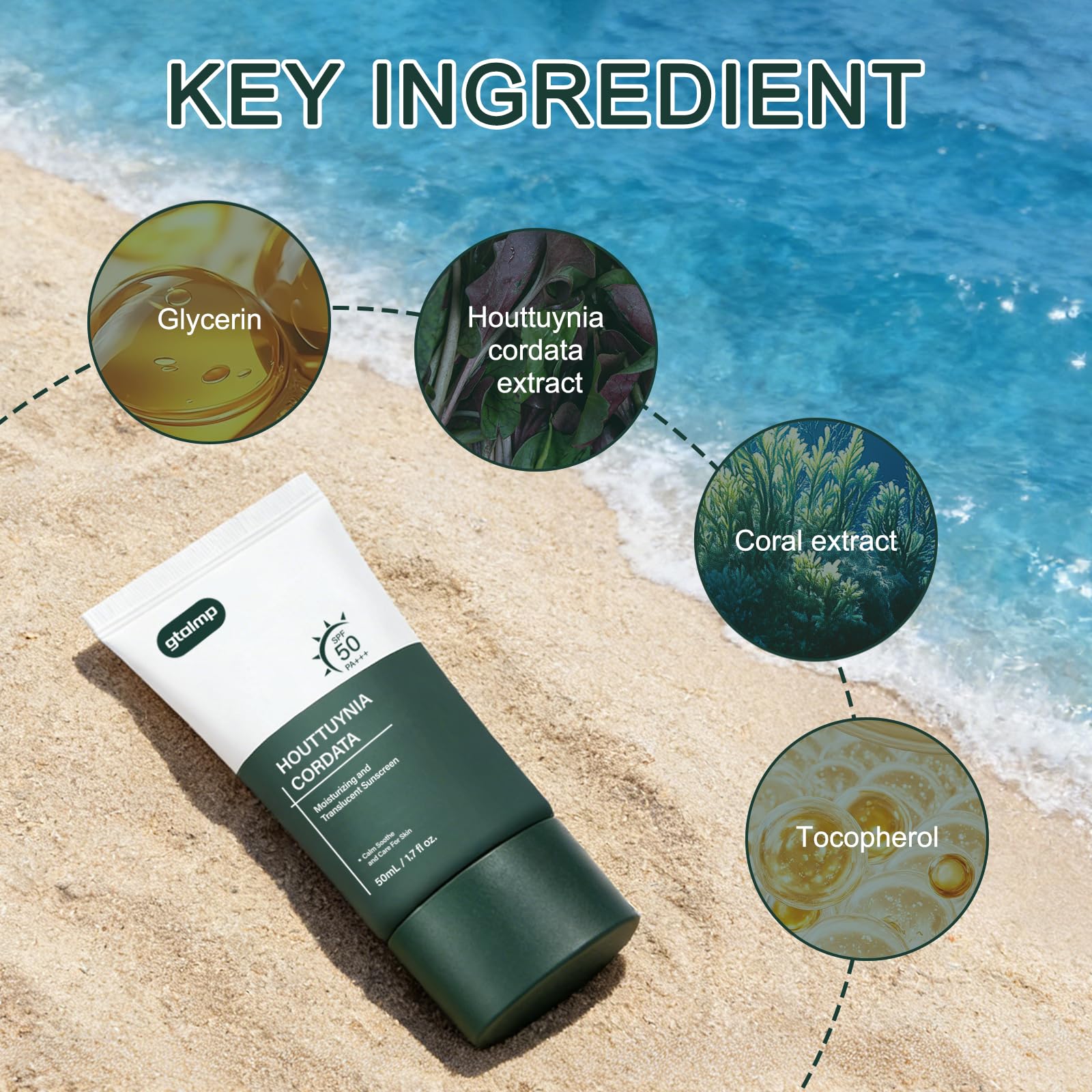 Generic product label with ingredients list displaying clear, gentle formulation