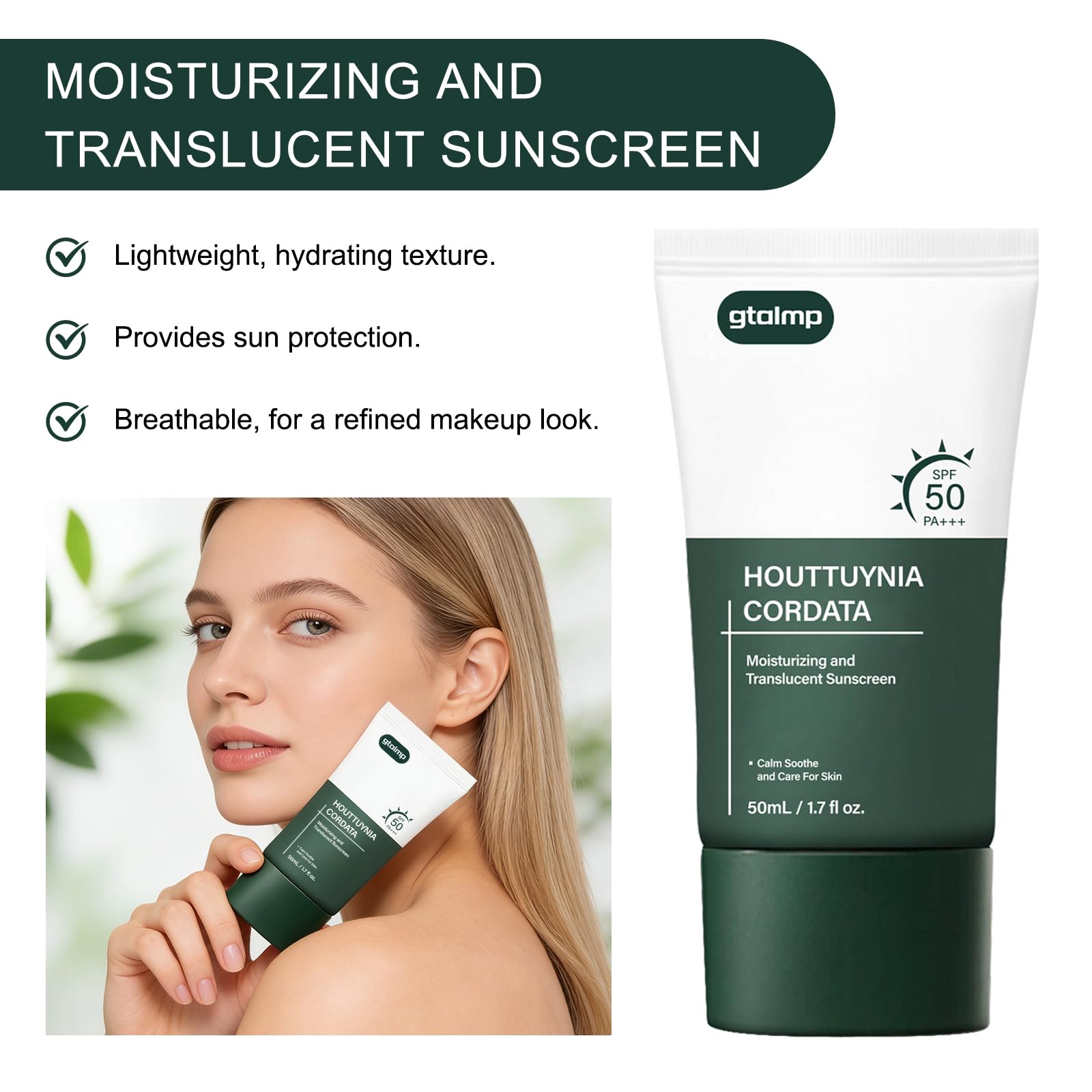 Generic close-up of silky sunscreen texture showing lightweight hydration