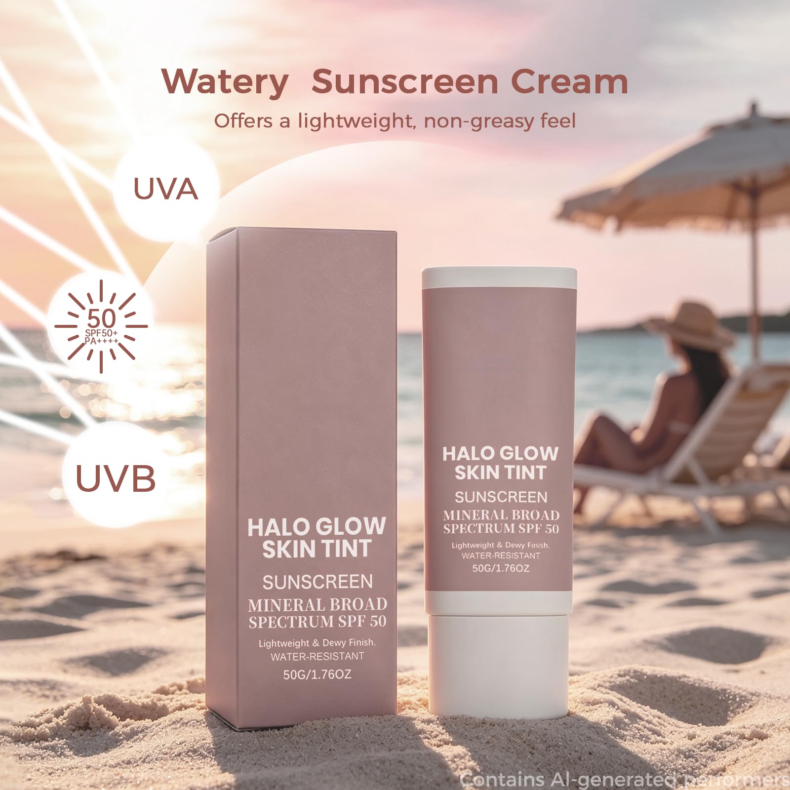 Generic swatch on arm showing light coverage and true shade