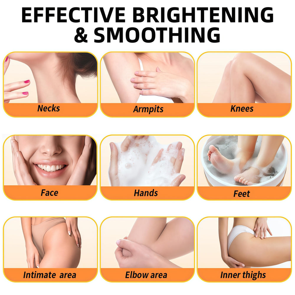 KORA BALM suds on shoulder showing body use and even-tone benefit