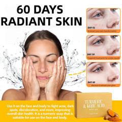 KORA BALM lather on face demonstrating gentle cleansing and brightening