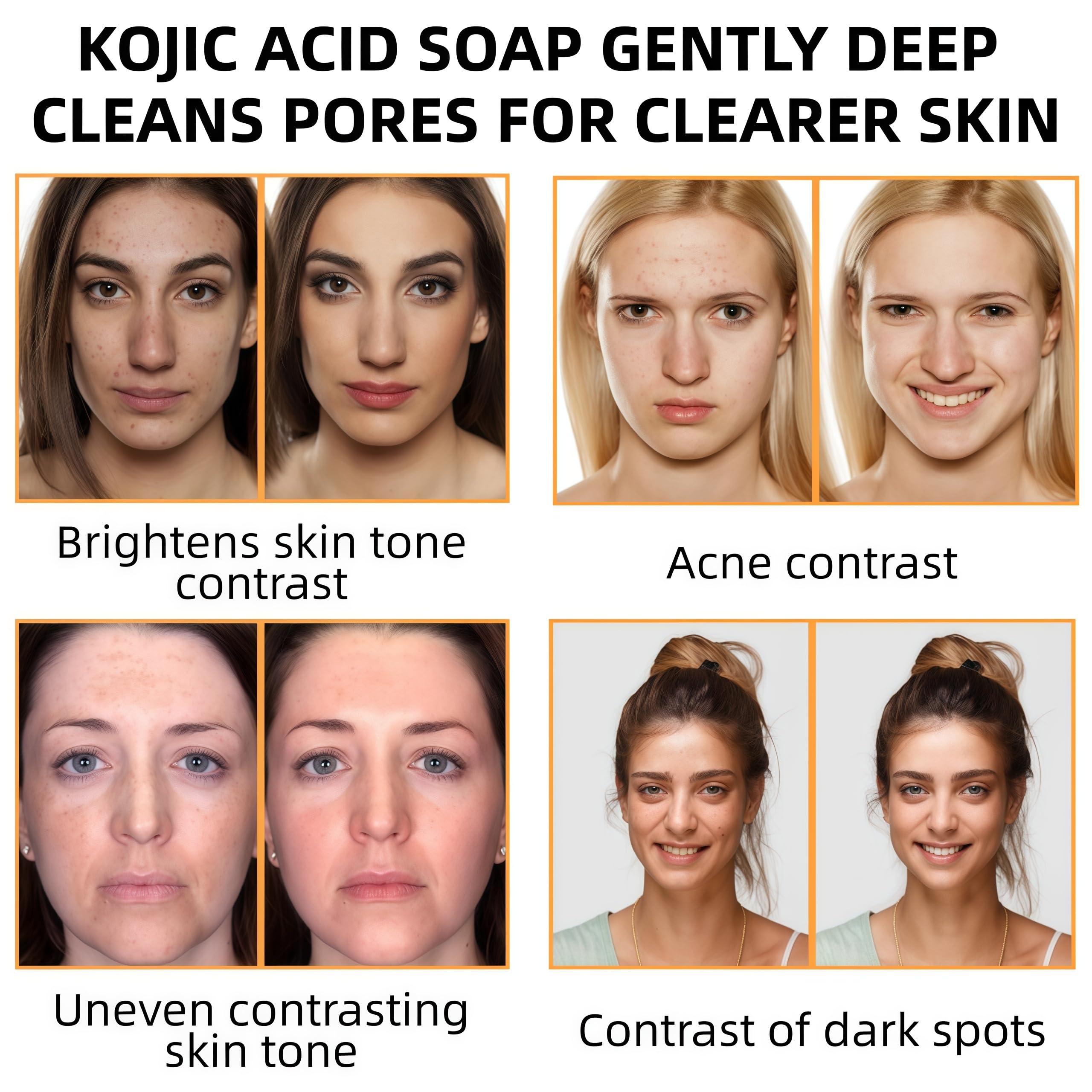 KORA BALM turmeric and kojic acid ingredients displayed for clarity