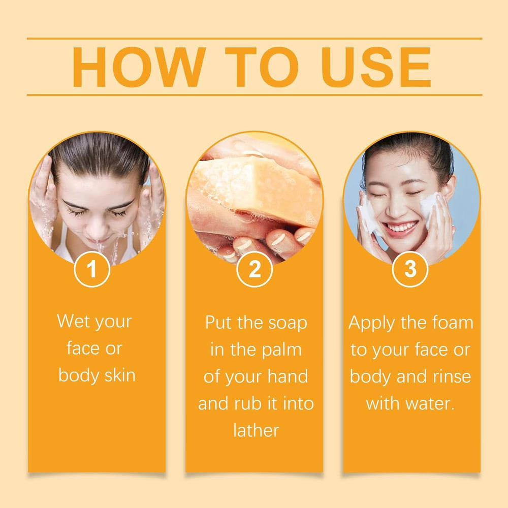 Generic three soap bars arranged flatlay emphasizing value bundle