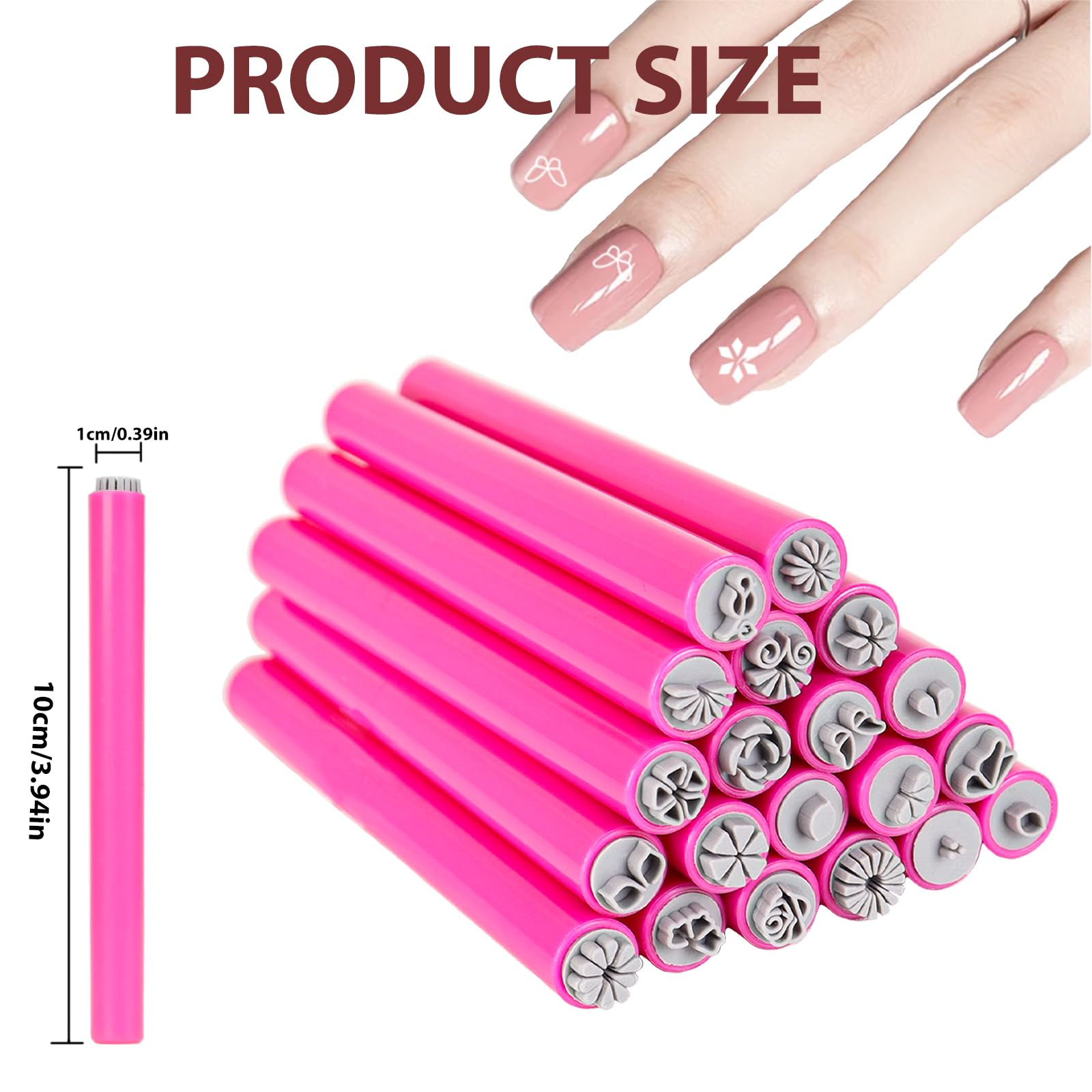 Generic brand close-up of silicone fine tip showing etched pattern and precise transfer