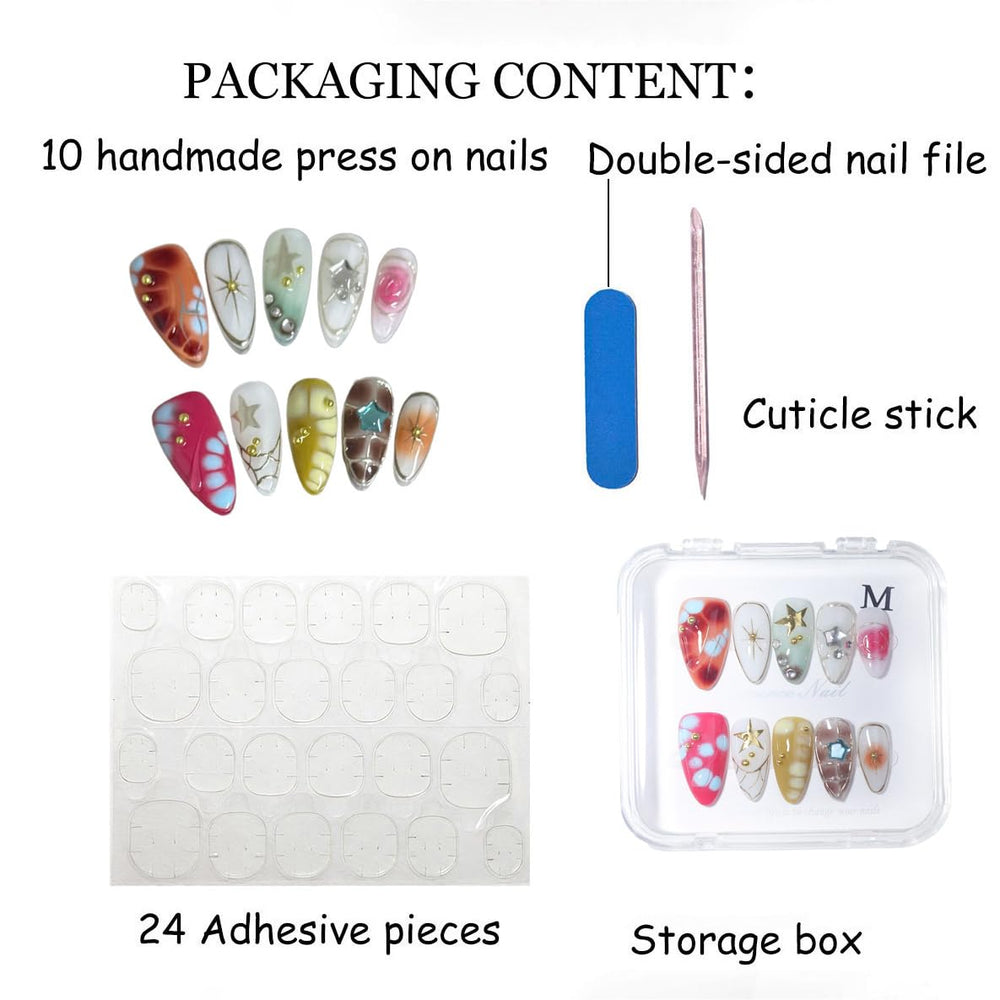 Generic storage box with tools and adhesive tabs showing complete kit convenience