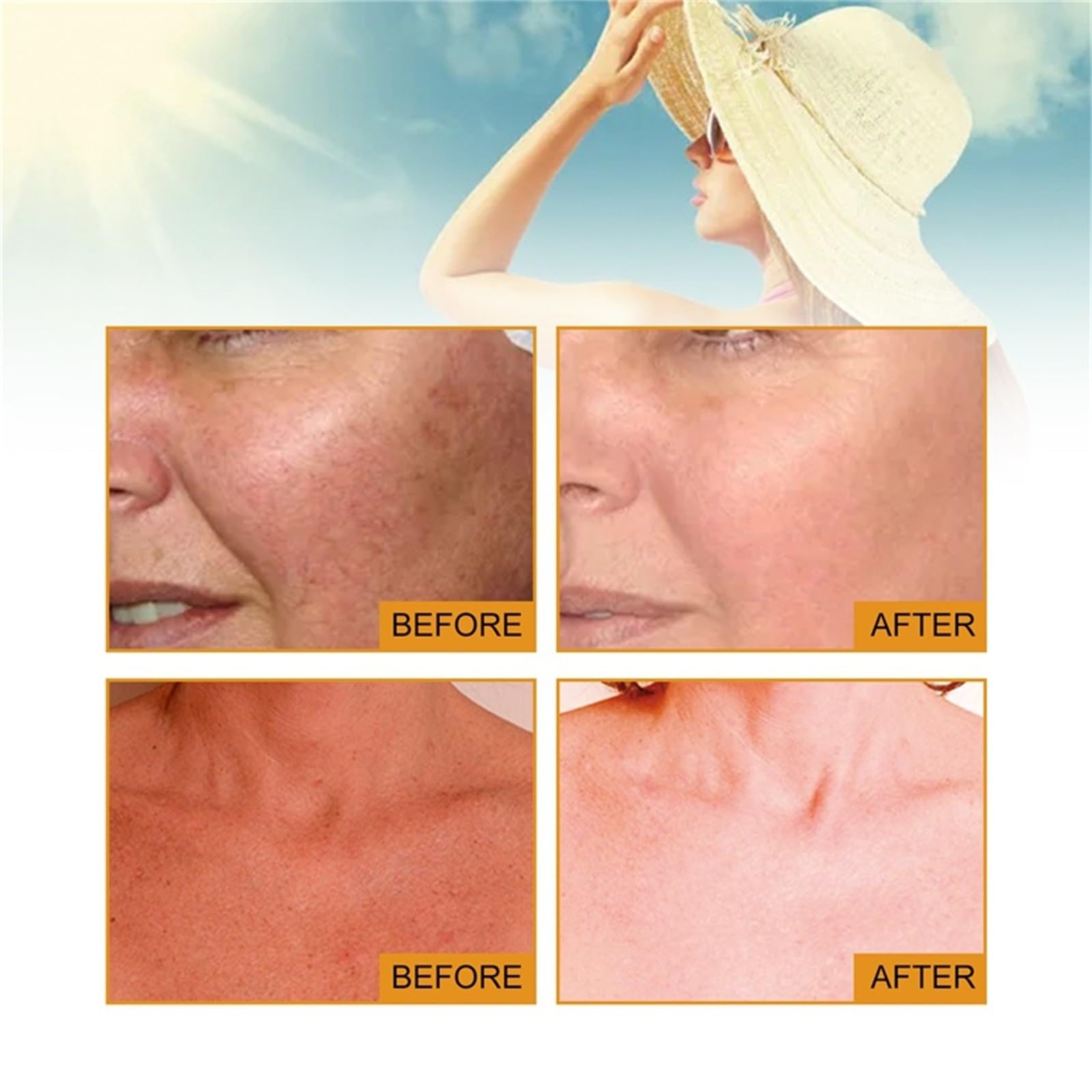 Generic sunscreen gel-essence texture close-up highlighting quick absorption and hydration