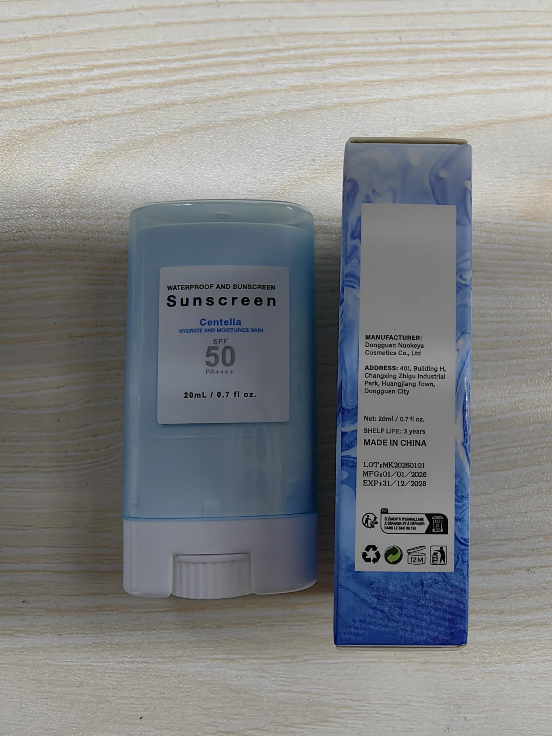 Generic suncream stick used at beach for on-the-go sun protection