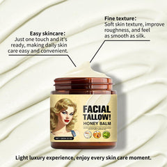 Generic application on cheek demonstrating how Generic balm hydrates and soothes