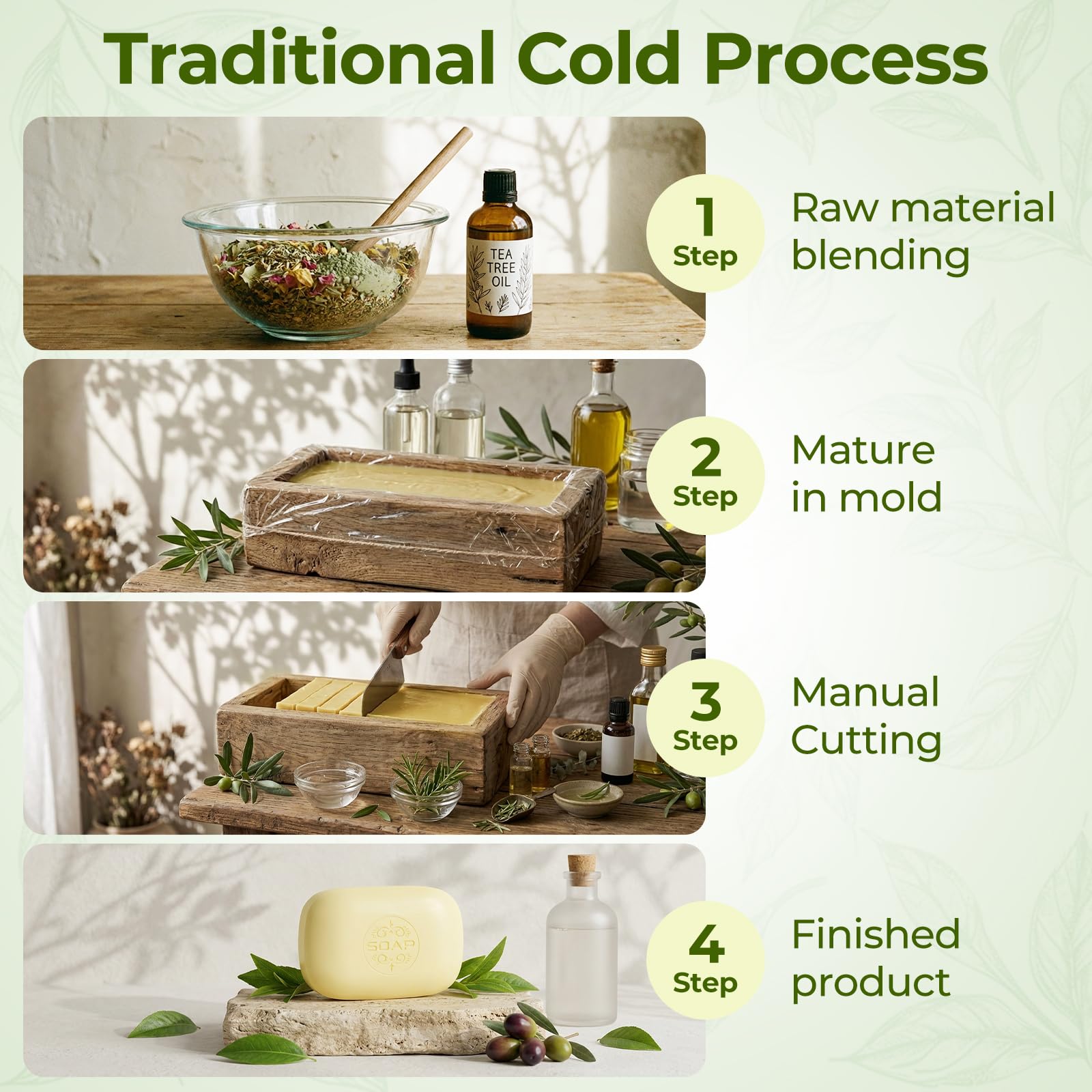 Generic tea tree soap lather in hands creating creamy foam for effective cleansing