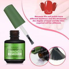 Generic liquid texture close-up showing gel remover drop for quick-acting breakdown