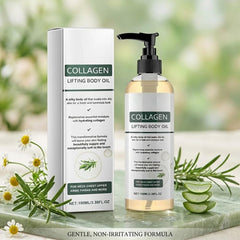 Generic oil texture on skin showcasing lightweight, fast-absorbing hydration benefit