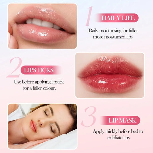 Generic vitamin lip serum applicator closeup showing precise tip and easy mess-free application benefit