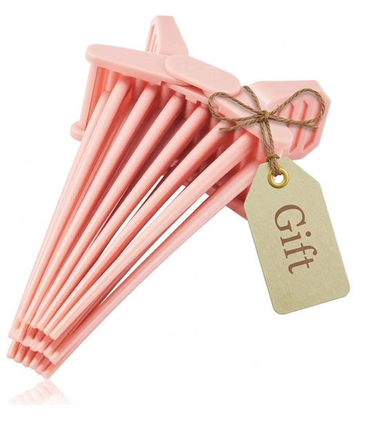 Generic Volume Pincher front view showing compact pink clip and easy grip benefit