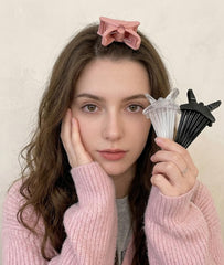 Generic Volume Pincher in use on bangs demonstrating instant root lift benefit
