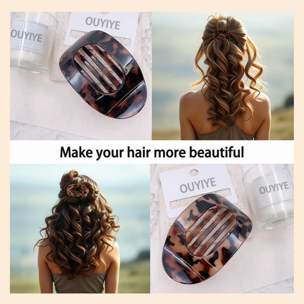 Generic clip styled in a wedding updo showing elegant accent benefit