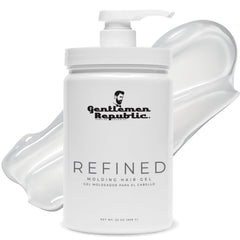 Gentlemen Republic front pump bottle showing large size and convenience
