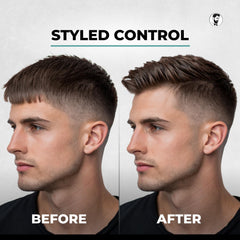 Gentlemen Republic jar open with gel visible, easy-scoop application benefit