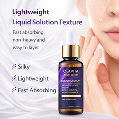 Genvyne serum texture on skin highlighting lightweight absorption and hydration