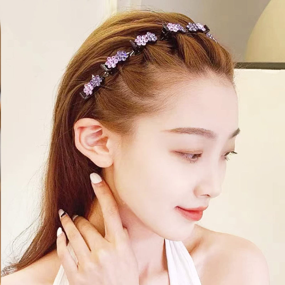 GeoGeoDIY woman wearing headband at event showing polished, wearable elegance
