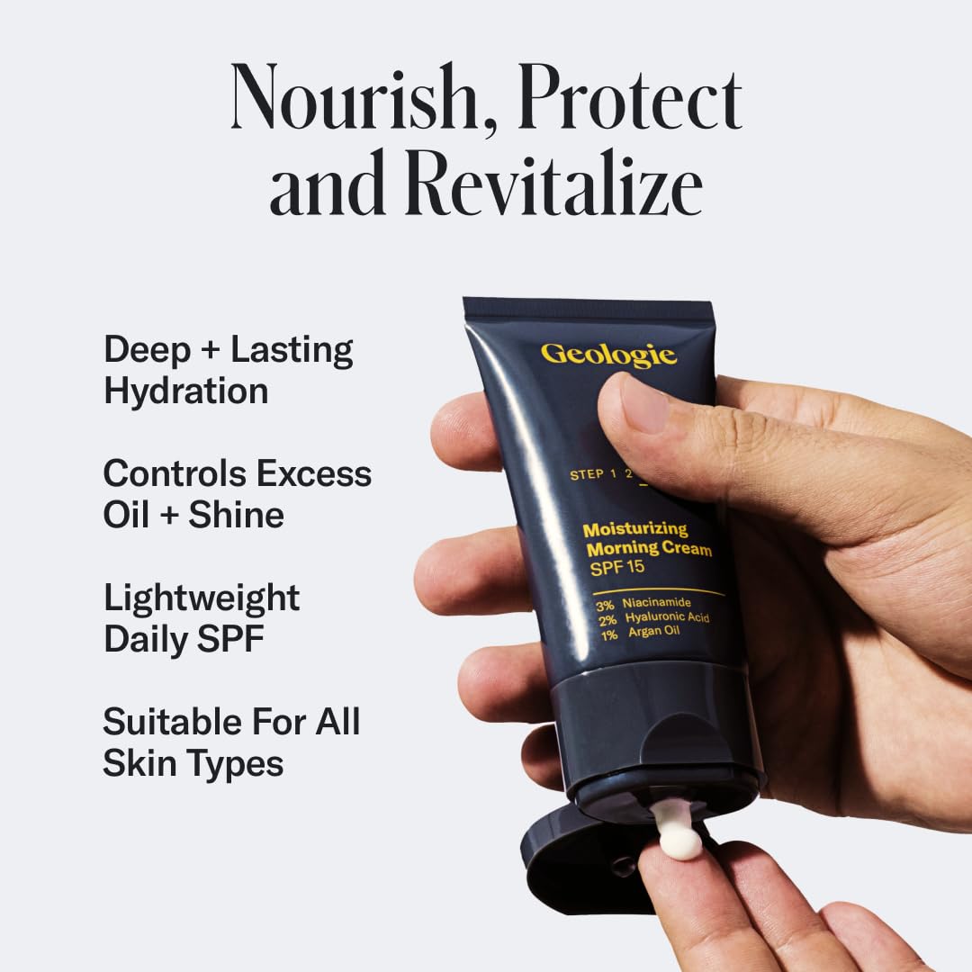 Geologie daytime moisturizer texture shot showing lightweight hydration benefit