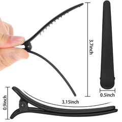 Geosar close-up of clip teeth and curved profile demonstrating secure non-creasing grip