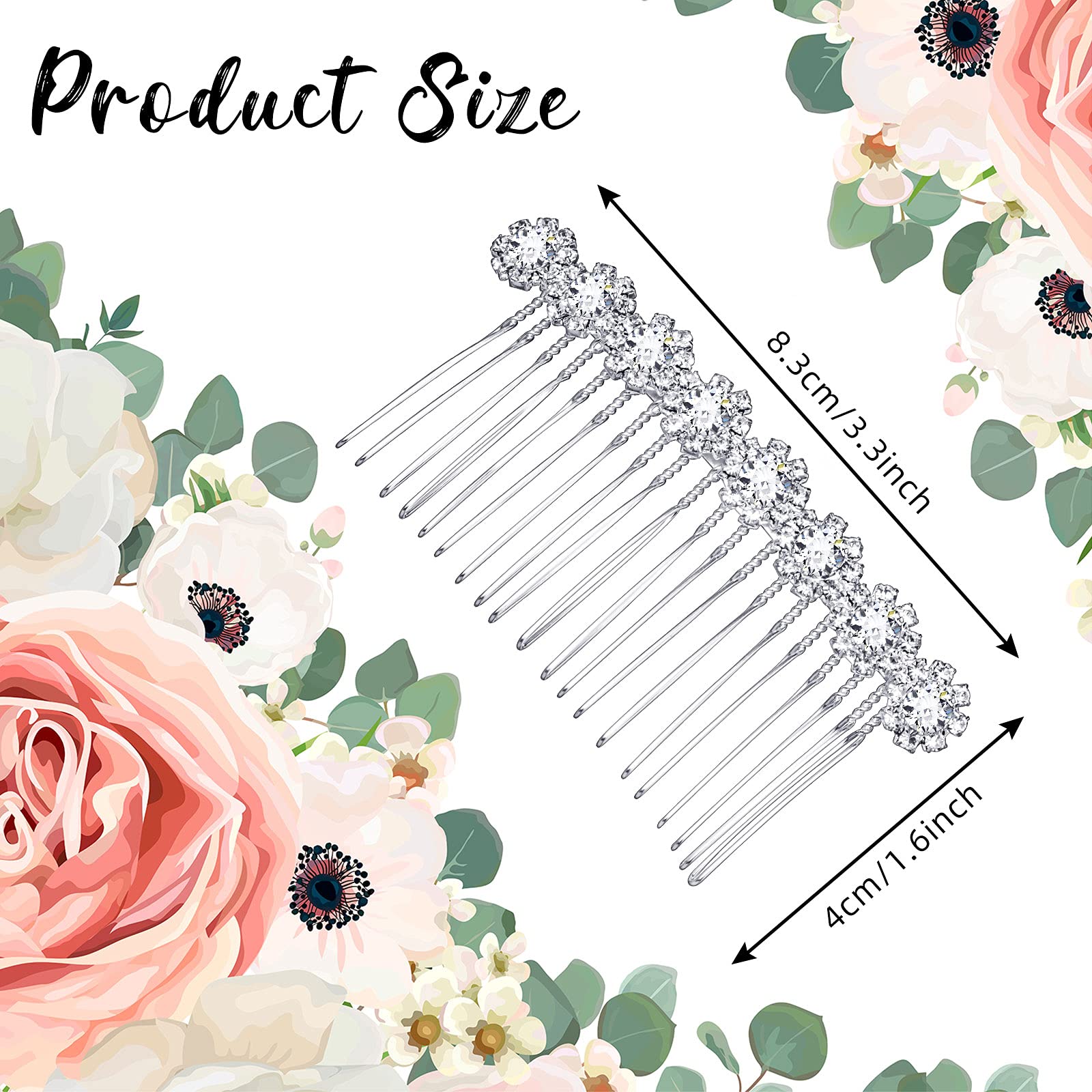 Geosar close-up of rhinestone flower detail adds shimmering accent