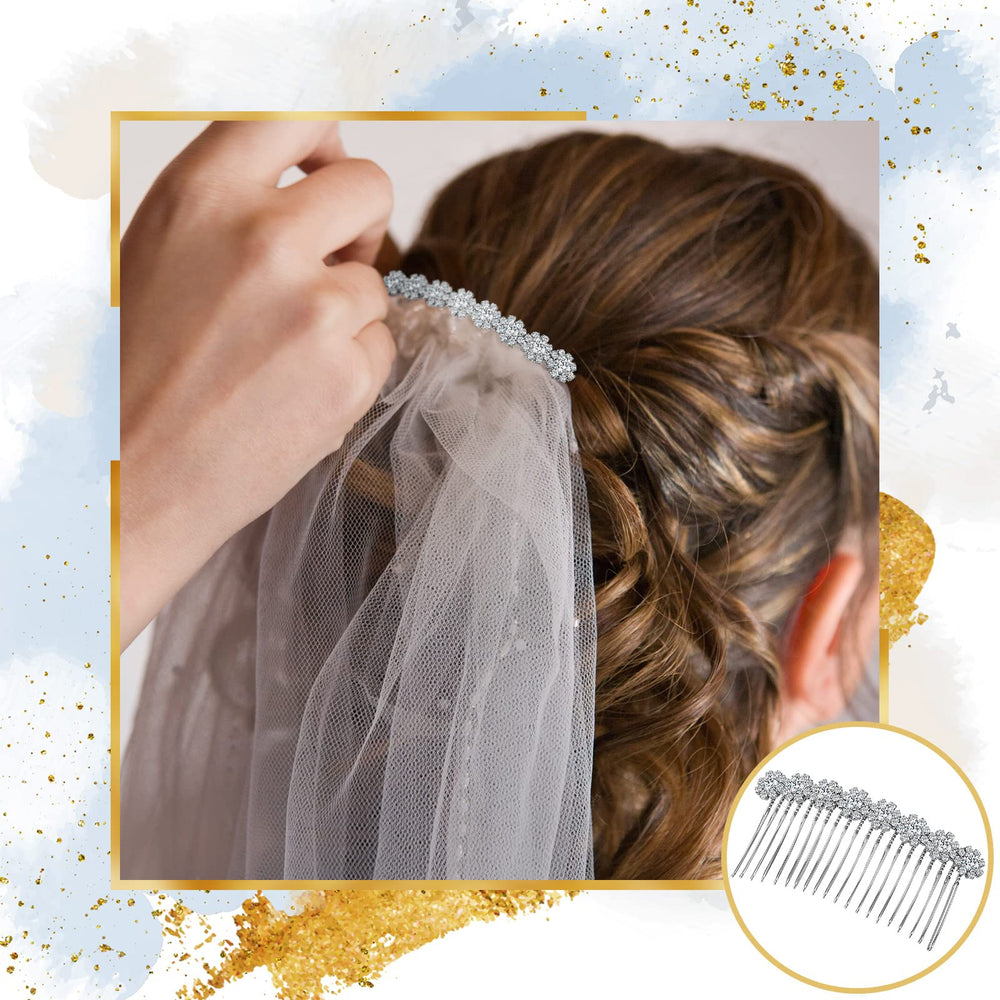 Geosar dual-tone silver and gold combs together for versatile styling options