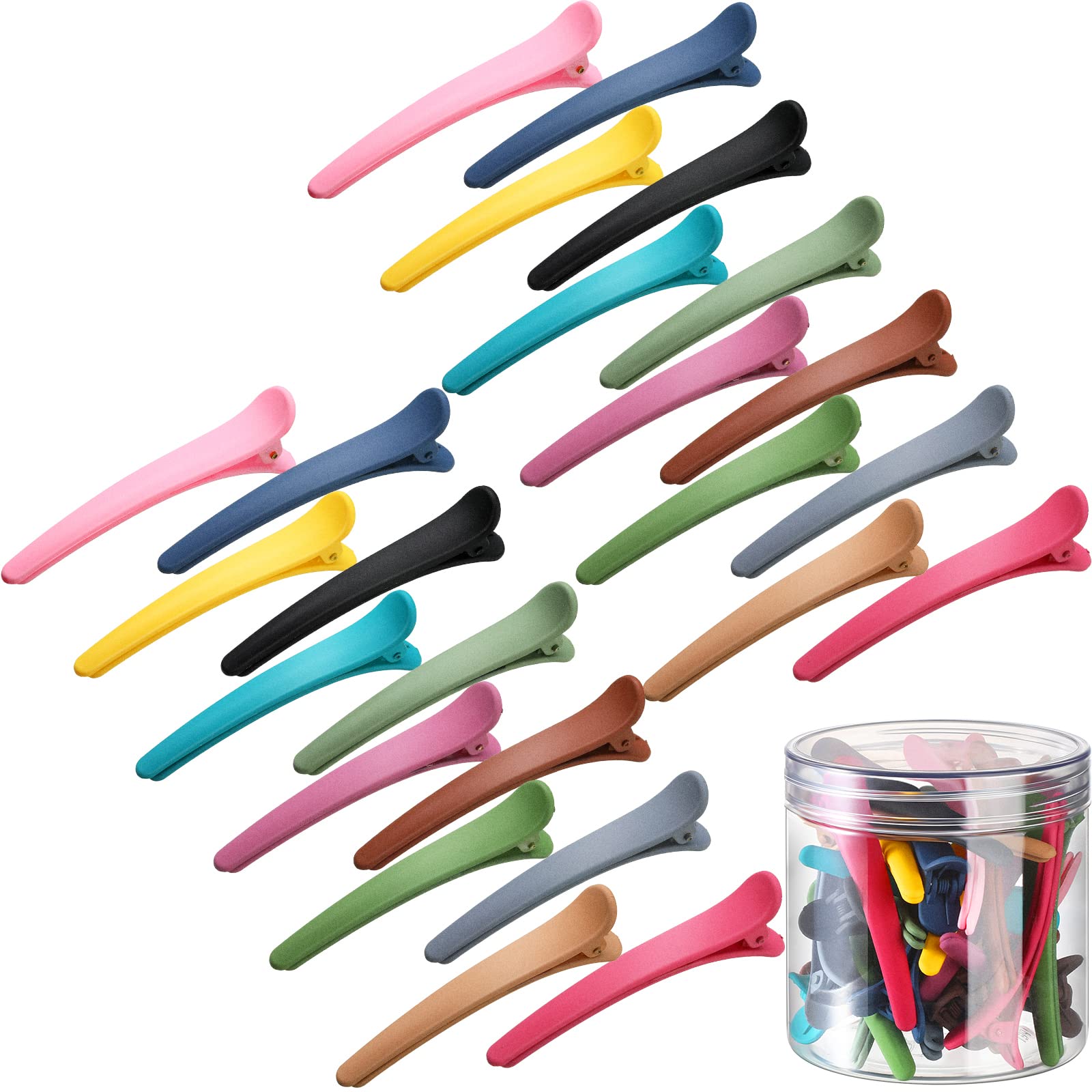 Geosar front view showing colorful clip assortment and clear case for easy selection