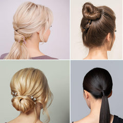 GERILKAI applied in a bridal updo setting showing polished, long-lasting finish benefit