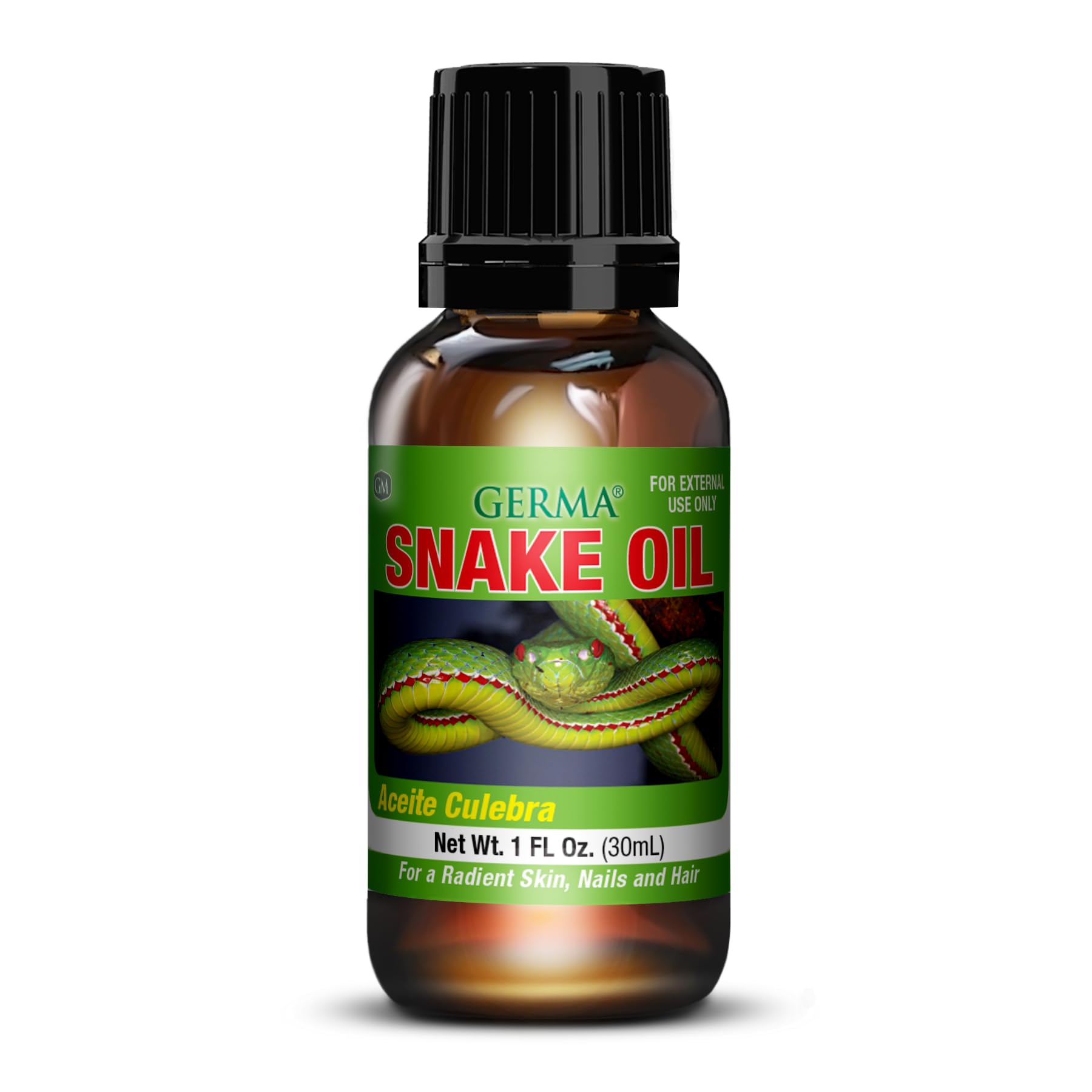 Germa front label on 2 fl oz bottle showing product identity and benefits