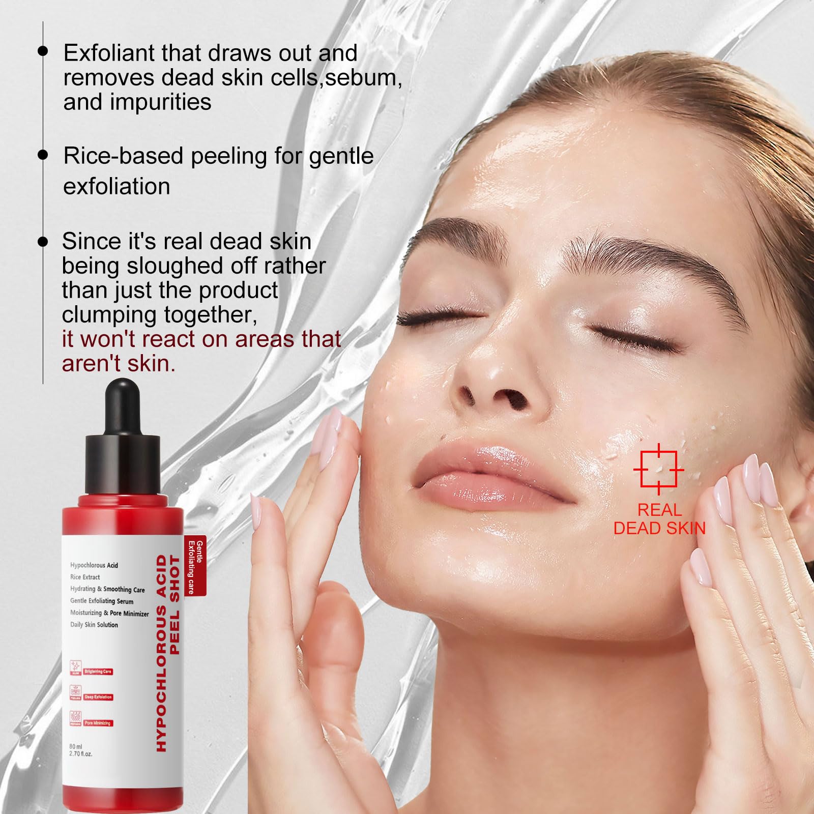 GESHANZHIShui next to common objects to show 80ml size and travel-friendly benefit